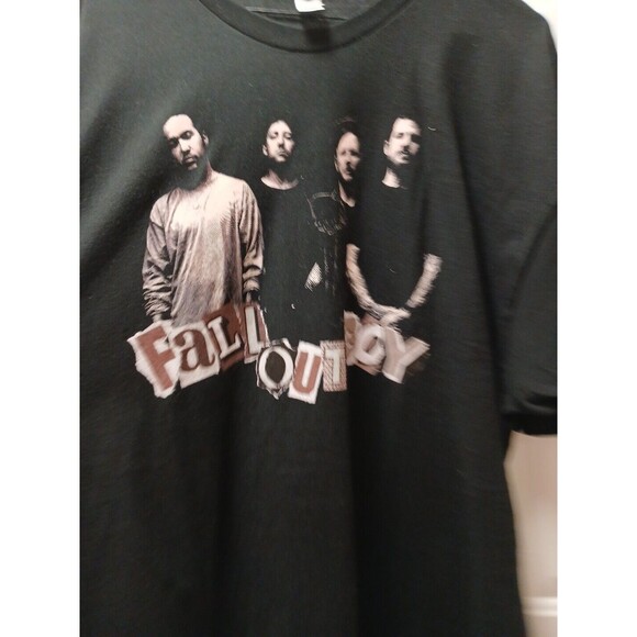 Tultex Tops - Fall Out Boy Stadium Rock And Roll Summer Tour 2021 T-Shirt Black Size XXL